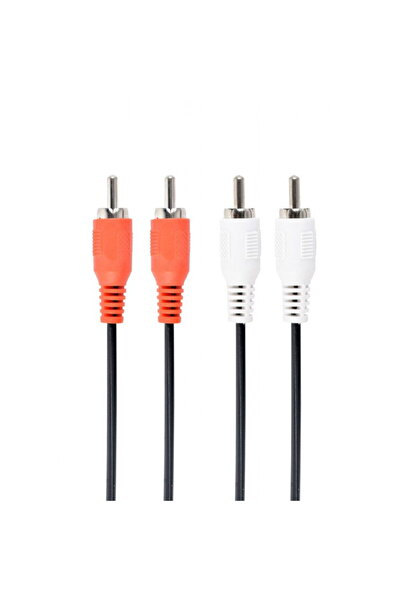 Gembird Cablu audio stereo (2 x RCA la 2 x RCA), 1.8m "CCA-2R2R-6" (timbru ve...