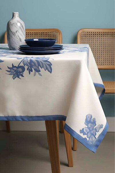 Rivaİstanbul Κάλυμμα τραπεζιού κουζίνας και τραπεζαρίας Elysian Blue 150x250 εκ.