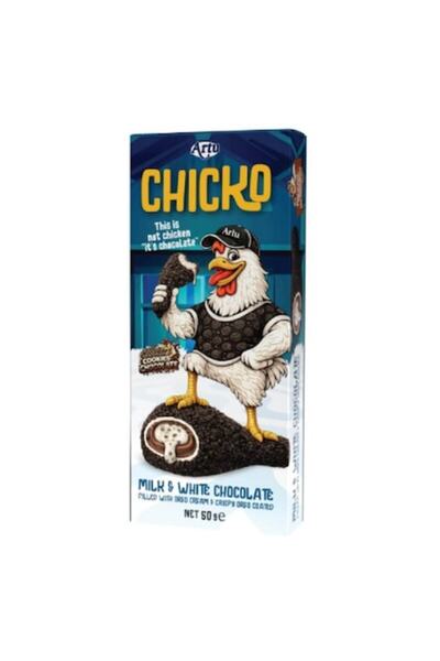 Artu Chicko Σοκολάτα με Γάλα, Λευκή και Oreo, 50 γρ.