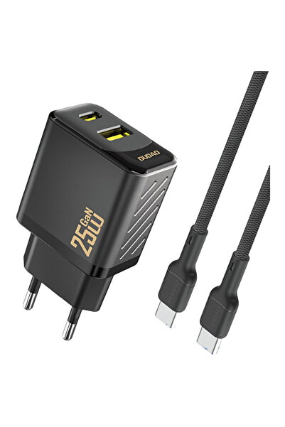 DUDAO A26TCEU PD QC 25W GaN Încărcător de perete USB-A USB-C cu cablu USB-C -...