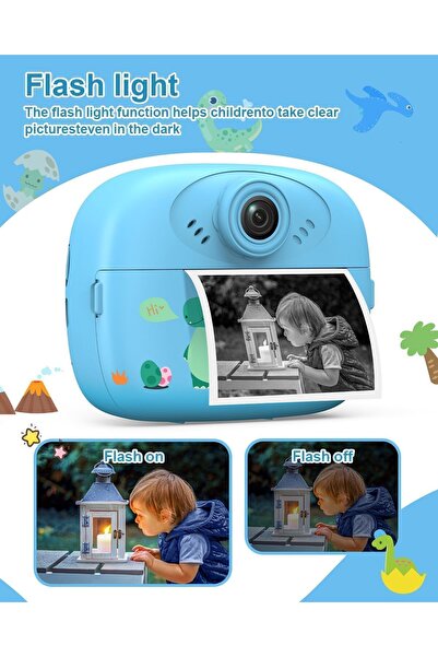 Generic NB Kids Instant Print Camera featuring 1080P HD photo capture, therma...