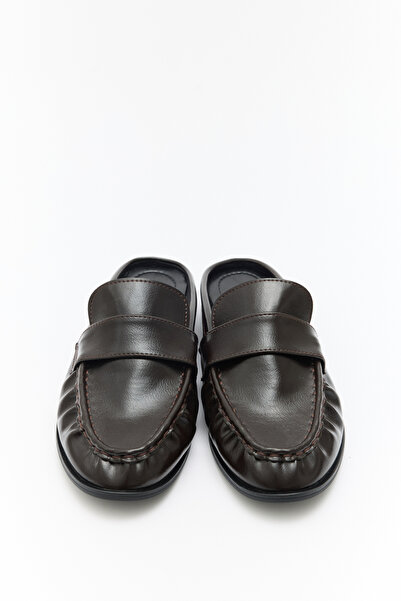LUTVELIZADE Loafer 2601 - Γυναικείο Loafer με ανοιχτή πλάτη και κορδόνι σε κα...