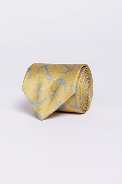 ALTINYILDIZ CLASSICS Ανδρική γραβάτα με κίτρινο σχέδιο