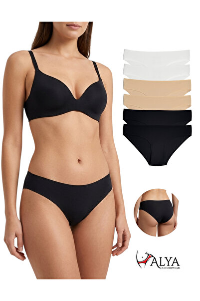 ALYA UNDERWEAR Βασικά γυναικεία εσώρουχα μπικίνι με κοπή με λέιζερ χωρίς ραφέ...