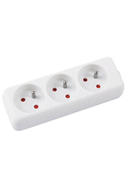 OFFICE products Prelungitor cu 3 prize, cablu 1.5 metri, - alb