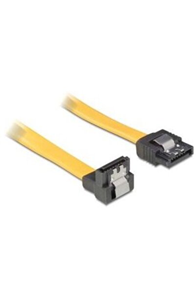 DELOCK Cablu de date Serial ATA II, 50 cm, cu conector drept, metalic, galben