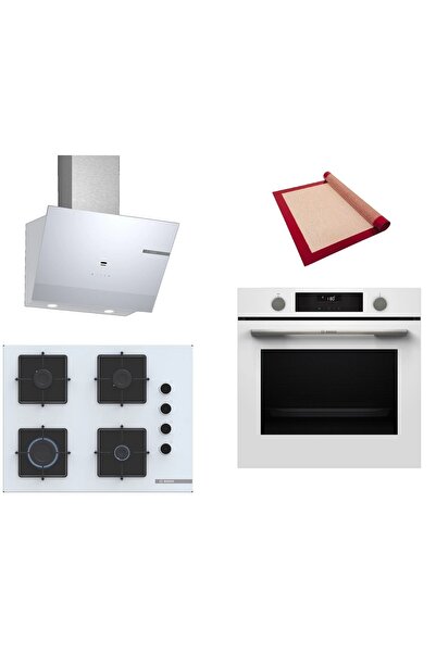 Bosch Beyaz 3 lü Ankastre Set ( HUA736EV0T - POP7C2P31O - DWK67PJ20T ) Buhar ...