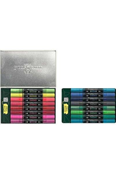Faber Castell Multimark Acrylic Markers Metal Box 16 Pieces