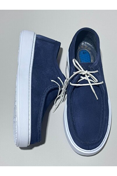 Greyybull Shoes Ανδρικά παπούτσια από δερμάτινο σουέντ σε σκούρο μπλε χρώμα