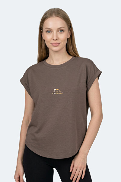 Slazenger Γυναικείο καφέ μπλουζάκι KAPA