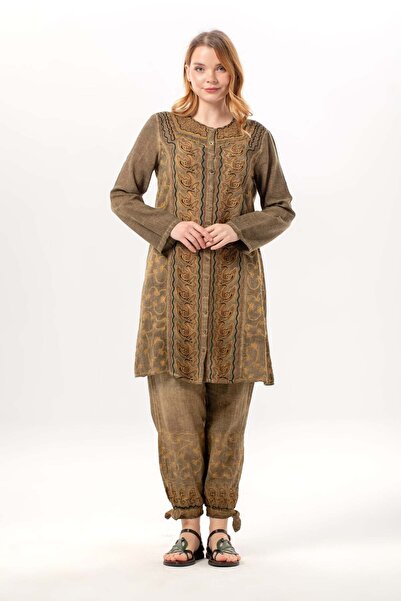 Eliş Şile Bezi Μακρύ πτυσσόμενο μανίκι με κουμπιά ινκά, καλοκαιρινό αυθεντικό...