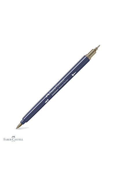 Faber Castell Marker Faber-Castell Goldfaber cu vârf dublu, gri cald V 274, p...