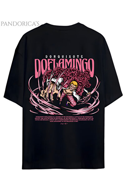 Grafftee Clothing ONE PIECE ÖZEL TASARIM SERİSİ "DONQUIXOTE DOFLAMINGO" SIRT ...