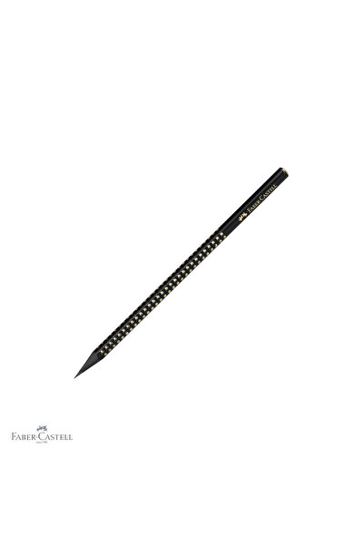 Faber Castell Creion cu grafit Faber-Castell Sparkle Midnight Gold, formă tri...