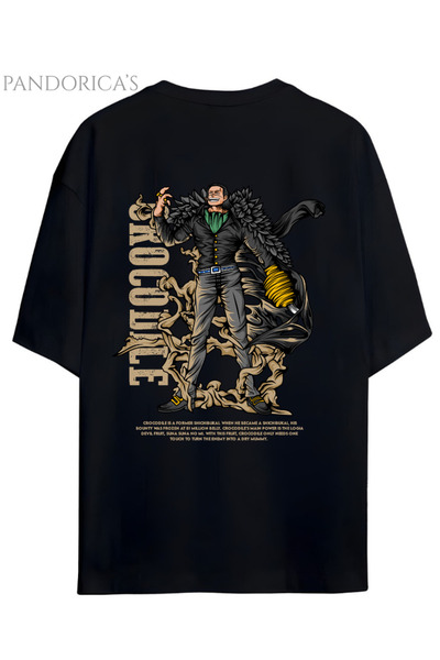 Grafftee Clothing ONE PIECE ÖZEL TASARIM SERİSİ "CROCODILE" SIRT BASKILI YAZI...