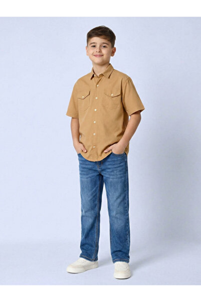 GSCO FASHION Fashionable and Stylish Boys' Gabardine Shirt