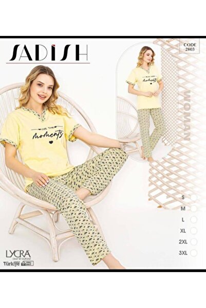 trendgiyimm Women's Kisakol Combed Cotton Pajama Set