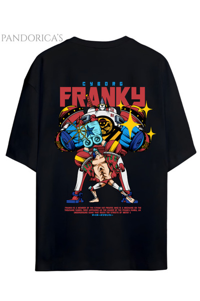 Grafftee Clothing ONE PIECE ÖZEL TASARIM SERİSİ "CYBORG FRANKY" SIRT BASKILI ...