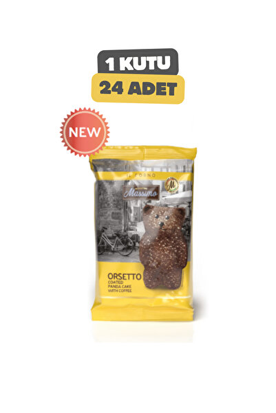 Maestro Massimo Orsetto Panda Coffee - Kahve Dolgulu Yumuşak Kek (24 Adet x 40g)