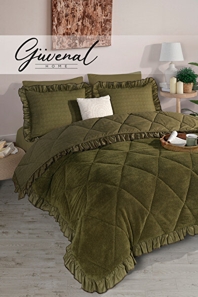 Güvenal Σετ ύπνου Essential Fırfırlı Wellsoft με διπλή ξεπλυμένη πάπλωμα, ελα...