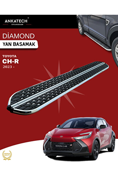 ANKATECH Toyota C-HR 2 Diamond Krom Yan Basamak 173 Cm 2023 Üzeri
