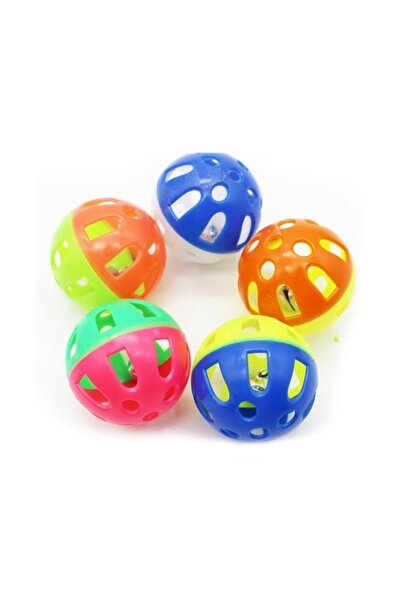 Lunaev Colorful cat toy balls with rattles - 25 pack