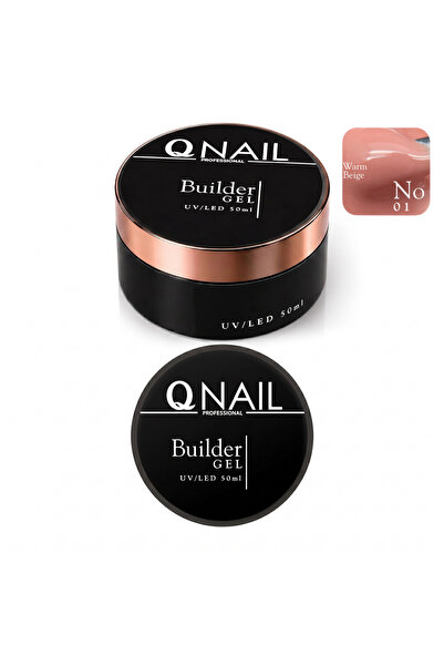 QNAİL PROFESSİONAL Builder Gel 50 ml Protez Tırnak Jeli UV LED Uzatma Güçlend...