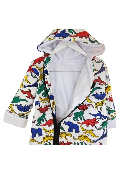 happykds123 Dino Baharlık Hırka,komple peluş astar,çok hafif materyal