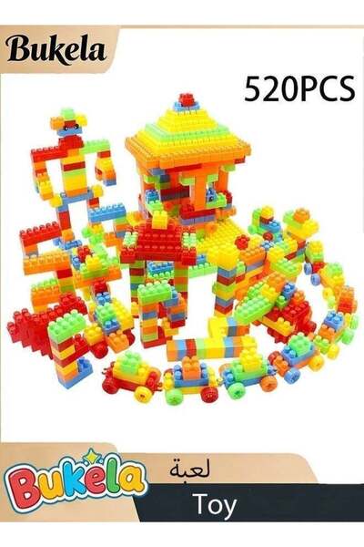 Bukela 520Pcs Building Blocks Set Educational STEM Building Toy