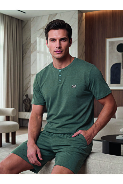 ELİTOL Ανδρικό Σετ Σορτς από Χτενισμένο Βαμβάκι με Πλεκτό Έμβλημα