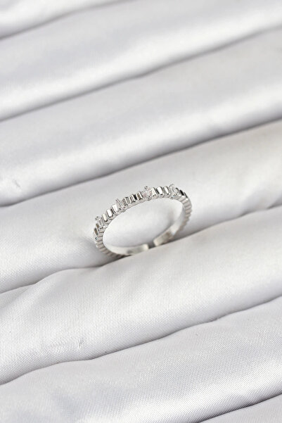 Generic Brand Brass Silver Color Laser Cut Women Ring