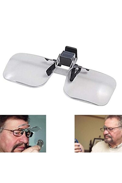 Powermaster Pm-37782 Glasses Type Magnifier Can Be Attached to Glasses Clip-O...