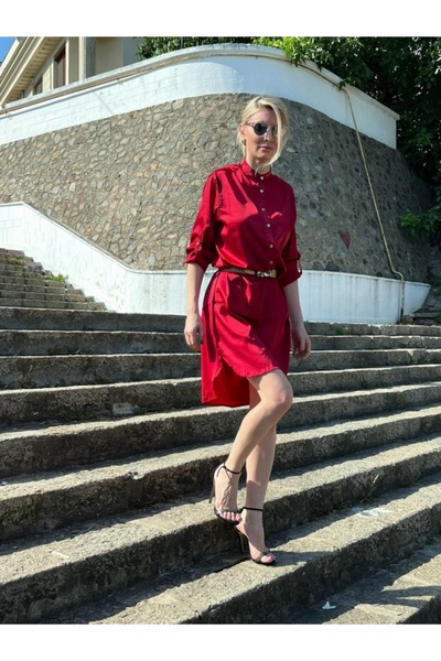 Georgiana Datcu Ναϊάδε Τουνίκ - Σκούρο Κόκκινο