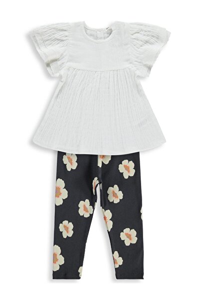 Civil Girls Σετ με σχέδιο Daisy για παιδιά 2-5 ετών - Εκρού