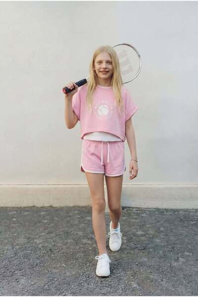 connemara Κοριτσίστικο σετ 3 τεμαχίων: Αθλητικό μπλουζάκι, σορτς και τοπ, καλ...