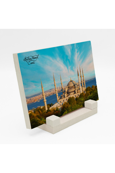 Sadrazam Πέτρινη Επιφάνεια Γραφείου με Εκτύπωση Τζαμιού Σουλτάνου Αχμέτ 10x15...