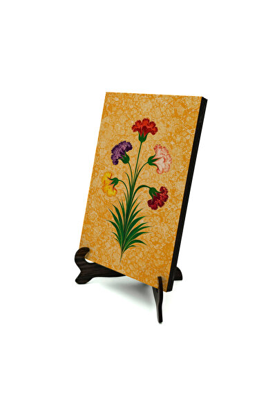 Sadrazam Επιτραπέζια βάση MDF με στάμπα 5 λουλουδιών καρφετών και εμπριμέ 10x...