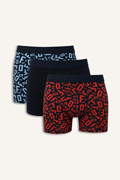 DeFacto Κανονική Εφαρμογή Τριπλό Σετ Μπόξερ H3432AX26SP