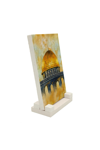 Sadrazam Επιτραπέζια βάση από πέτρα με εκτύπωση Τζερουσαλήμ, Μεσίδι-ι Αξά, Κο...