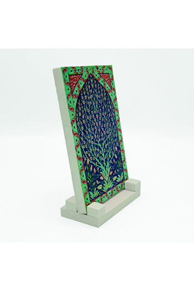 Sadrazam Πέτρινη βάση γραφείου με τυπωμένο Δέντρο της Ζωής και παραδοσιακή τέ...