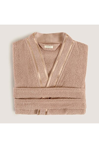 Chakra Κομψό 100% βαμβακερό μπουρνούζι unisex σολομός