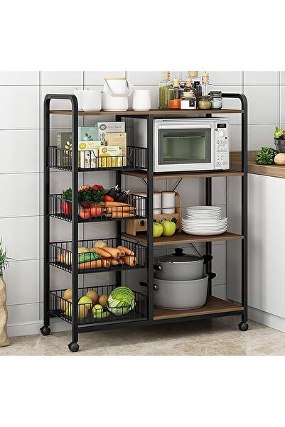 BLACK رف مطبخ من 5 طبقات