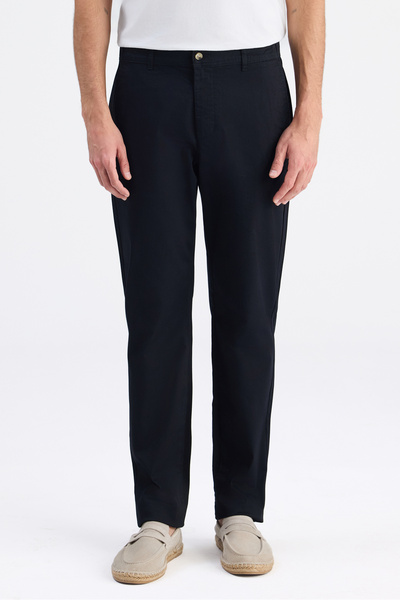 D'S Damat Ds Damat Παντελόνι Τσίνο Μαύρο Γαμπαρντίνα Άνετης Εφαρμογής