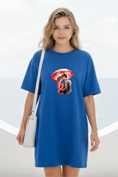 Pink Sky Γυναικείο μπλουζάκι με κοντό μανίκι και λαιμόκοψη, μεγάλο μέγεθος, ν...