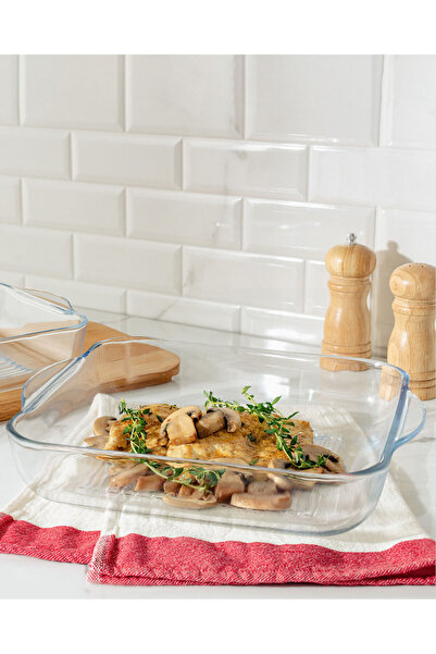 Madame Coco Savona Set aus 2 Quadratischen Glas-Backformen mit Gitter