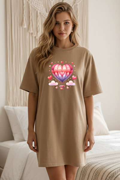 Pink Sky Γυναικείο μπλουζάκι με κοντό μανίκι και λαιμόκοψη, μεγάλο μέγεθος, ν...