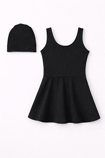 vovido Σετ μαγιό για κορίτσια με φούστα (μαγιό με σλιπ) 12710 Μαύρο