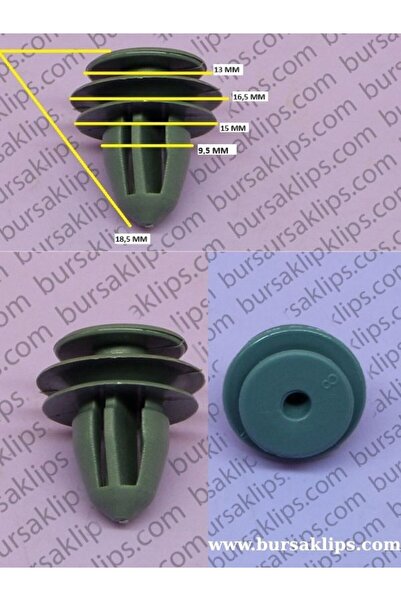 bursaklips 5329- مشبك تثبيت باب هوندا، دايو 91560Sp0003 0940908301 (10 قطع)