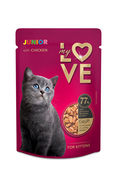 mylove Hrana umeda My Love pentru pisoi (kitten), 24x85g