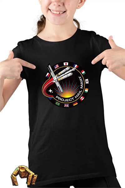OEM Παιδικό Κοριτσίστικο Μπλουζάκι με Σήμα Αποστολής Διαστημοπλοίου  "Πρότζεκ...